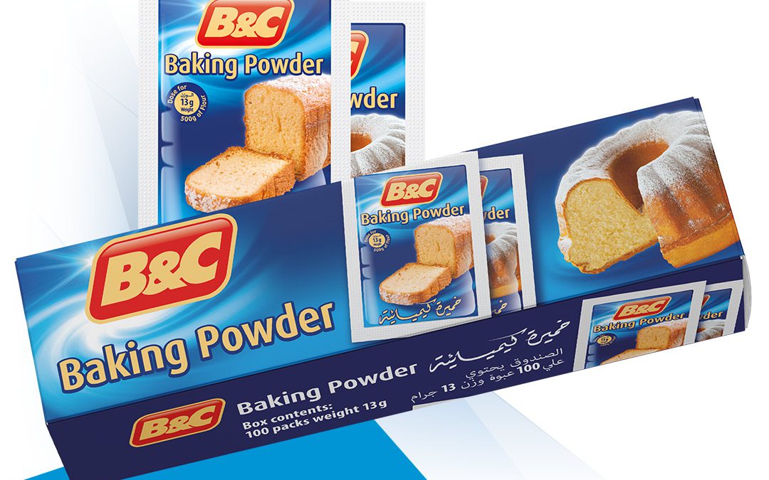 B&C Baking Powder 100 bags box