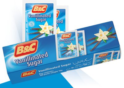 B&C Vanillinated Sugar 100 bags