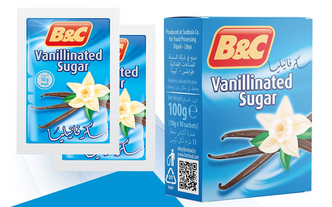 B&C Vanillinated Sugar 10 bags