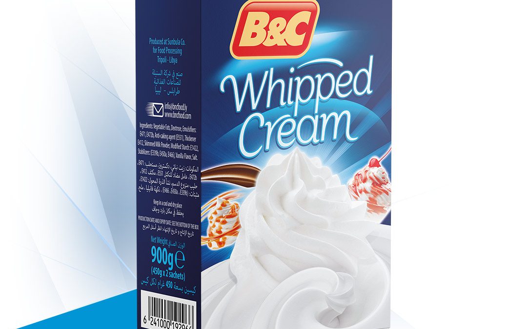 B&C Whipped Cream 900g