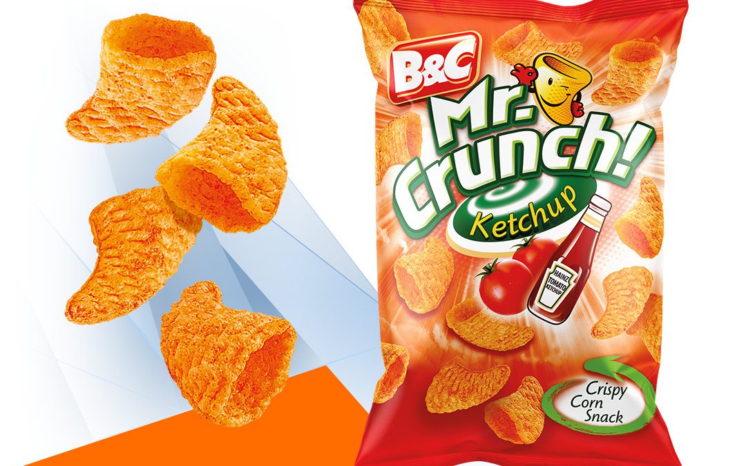 Crispy Corn Snack MR CRUNCH! 3D / ketchup