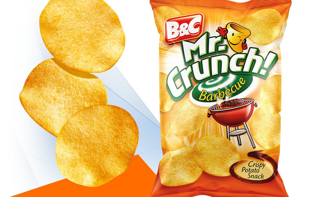 Crispy Potato Snack MR CRUNCH! Rounded / barbecue