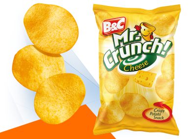Crispy Potato Snack MR CRUNCH! Rounded / cheese