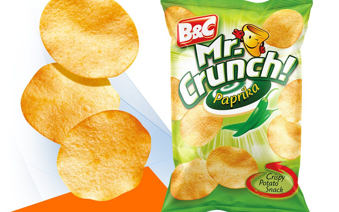 Crispy Potato Snack MR CRUNCH! Rounded / paprika