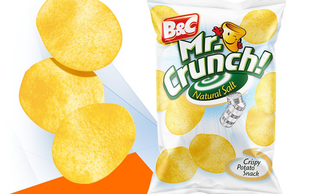 Crispy Potato Snack MR CRUNCH! Rounded / natural salt