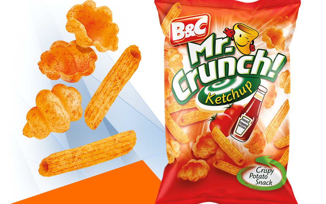 Crispy Potato Snack MR CRUNCH! Pasta / ketchup