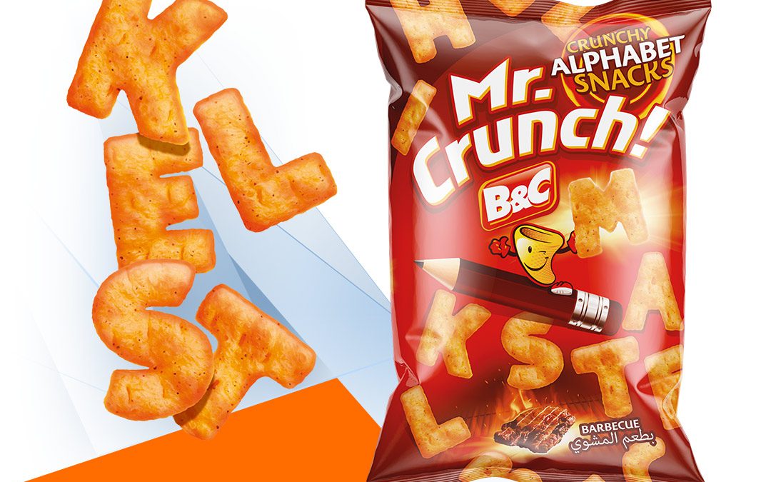 MR CRUNCH! Crunchy Alphabet Snacks / barbecue