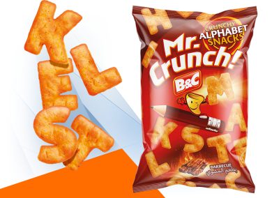 MR CRUNCH! Crunchy Alphabet Snacks / barbecue