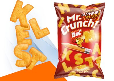 MR CRUNCH! Crunchy Alphabet Snacks / cheese