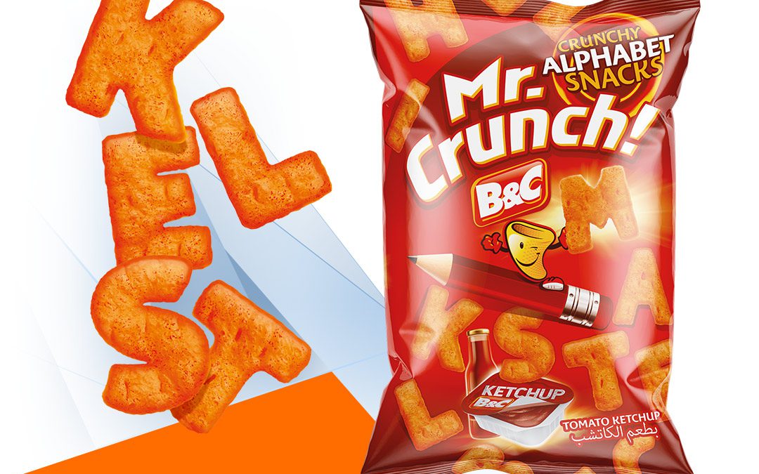 MR CRUNCH! Crunchy Alphabet Snacks / ketchup