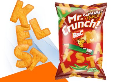 MR CRUNCH! Crunchy Alphabet Snacks / paprika