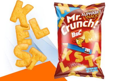 MR CRUNCH! Crunchy Alphabet Snacks / natural salt
