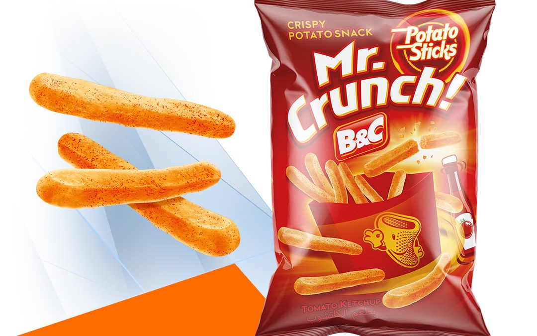 MR CRUNCH! Potato Sticks / ketchup