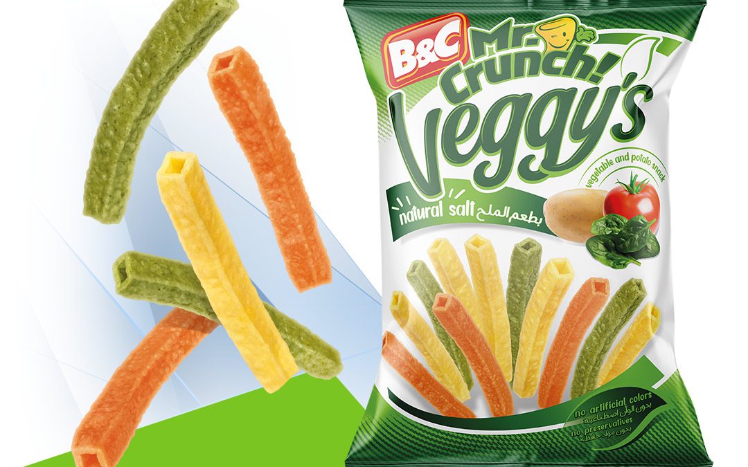 MR CRUNCH! Veggy’s Tubes Snacks / natural salt