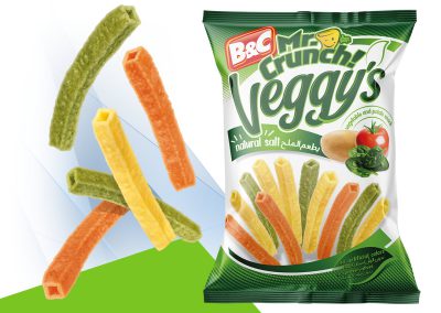 MR CRUNCH! Veggy’s Tubes Snacks / natural salt