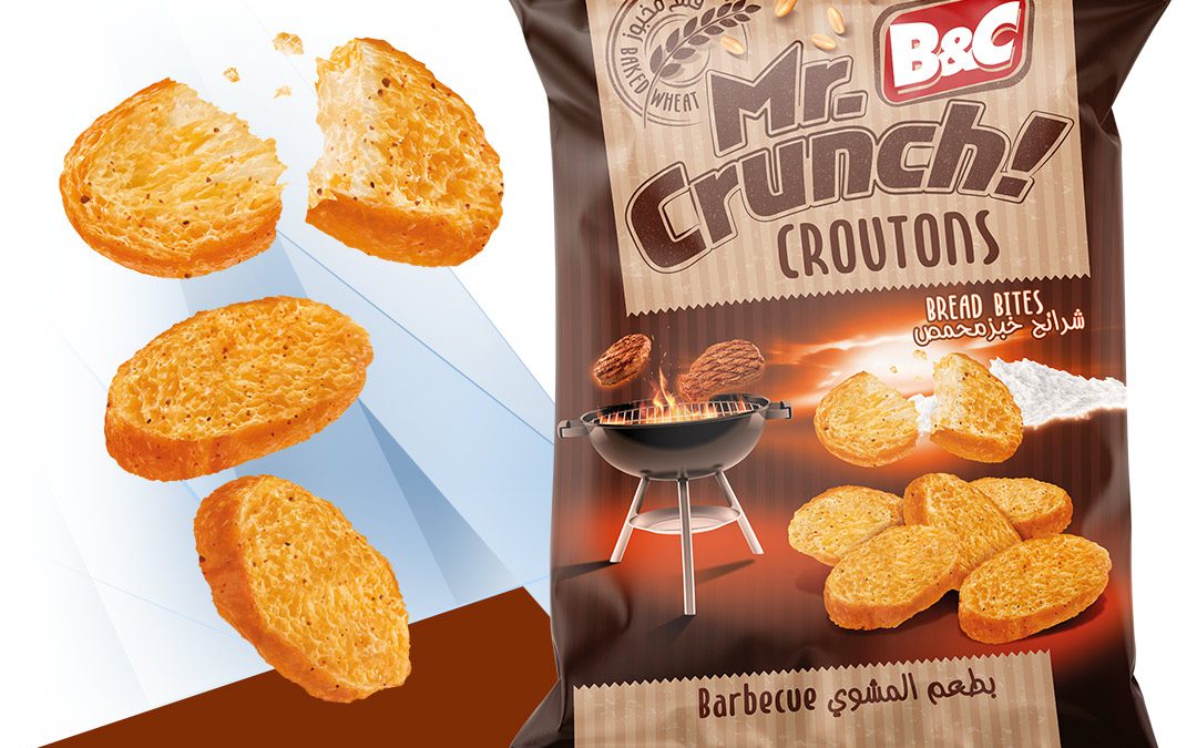 100g MR CRUNCH! Croutons – Bread Bites / barbecue