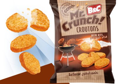 100g MR CRUNCH! Croutons – Bread Bites / barbecue