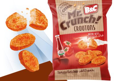 100g MR CRUNCH! Croutons – Bread Bites / ketchup