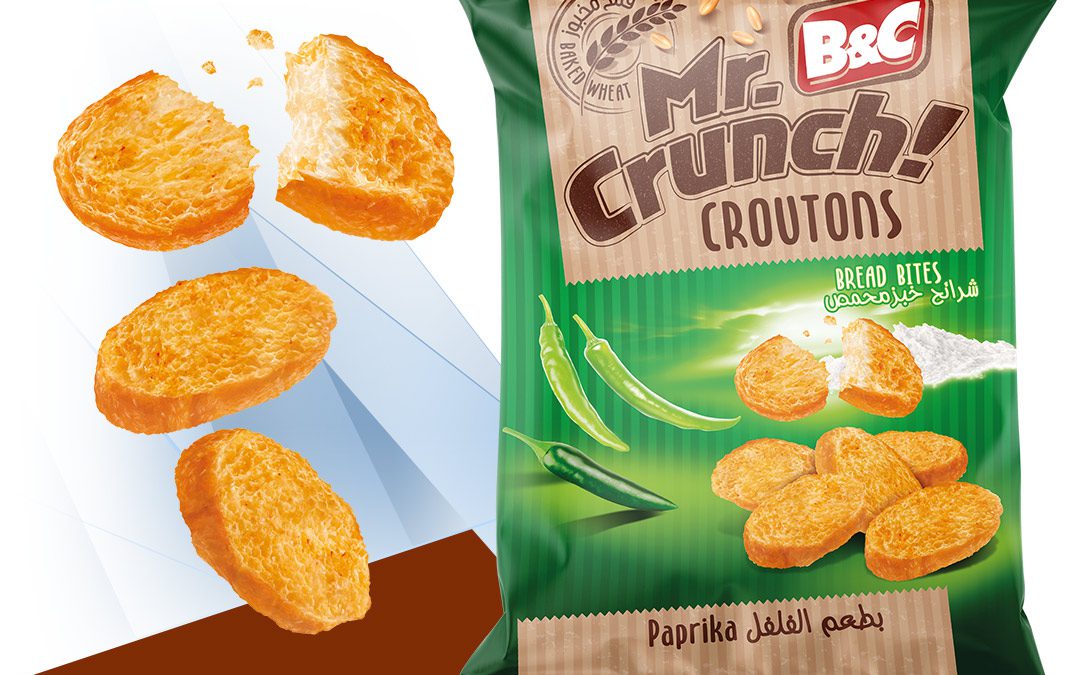 100g MR CRUNCH! Croutons – Bread Bites / paprika