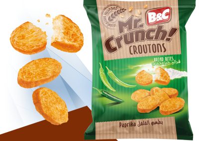 100g MR CRUNCH! Croutons – Bread Bites / paprika