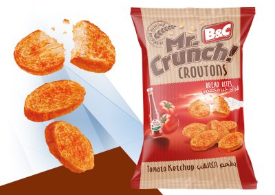 65g MR CRUNCH! Croutons – Bread Bites / ketchup