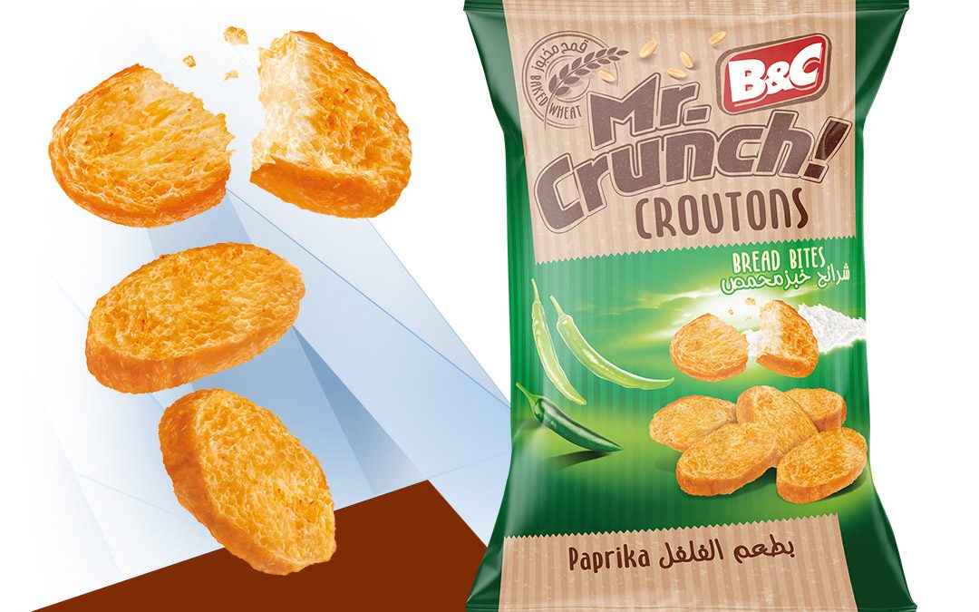 65g MR CRUNCH! Croutons – Bread Bites / paprika